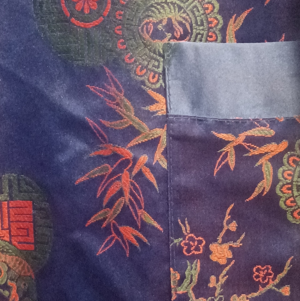 Vintage Satin Chinese Leisure Coat/Robe for Maxxin and Relaxxin - Picture 11 of 16